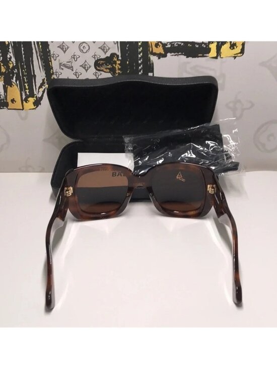 TNEW AUTHENTIC Balenciaga Tortoise Shell Sunglasses BB0069s 002
